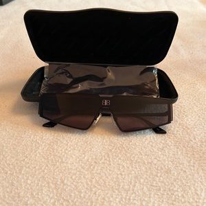 Monochromatic Rectangle Metal sunglasses